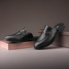 BAXXICO Premium Faux Leather Slip On Mule Loafers for Men