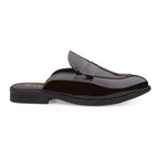 BAXXICO Luxury Patent Slip On Mule for Men