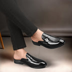 BAXXICO Luxury Patent Slip On Mule for Men