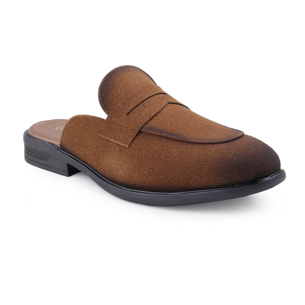 BAXXICO Mens Premium Penny Mule Loafers  Stylish Slip On Shoes