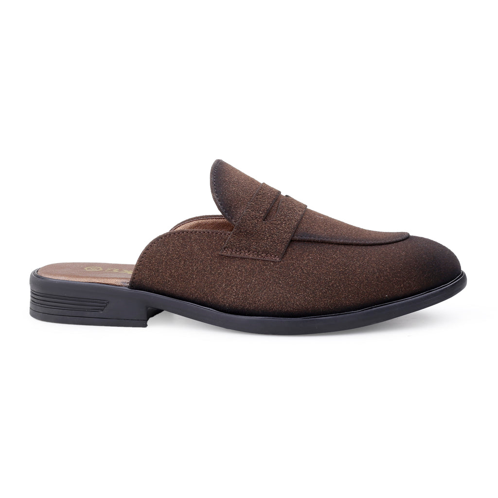 BAXXICO Mens Premium Penny Mule Loafers  Stylish Slip On Shoes