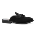 BAXXICO Mens Designer Suede Tassel Mule Loafers Classic Elegance