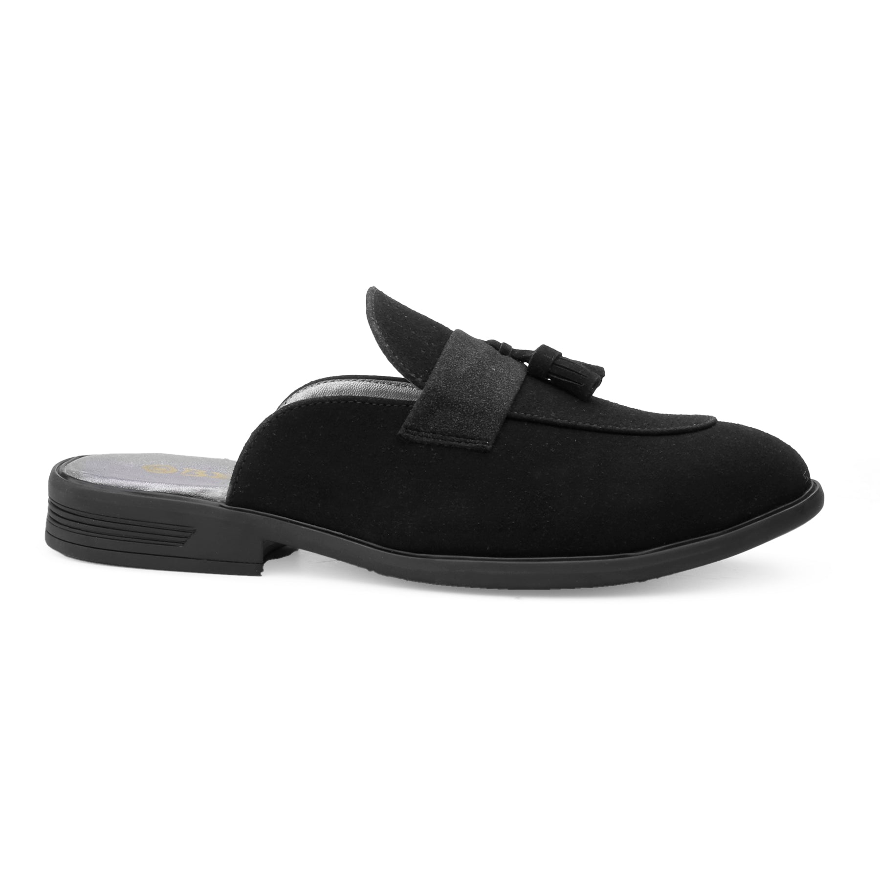 BAXXICO Mens Designer Suede Tassel Mule Loafers Classic Elegance