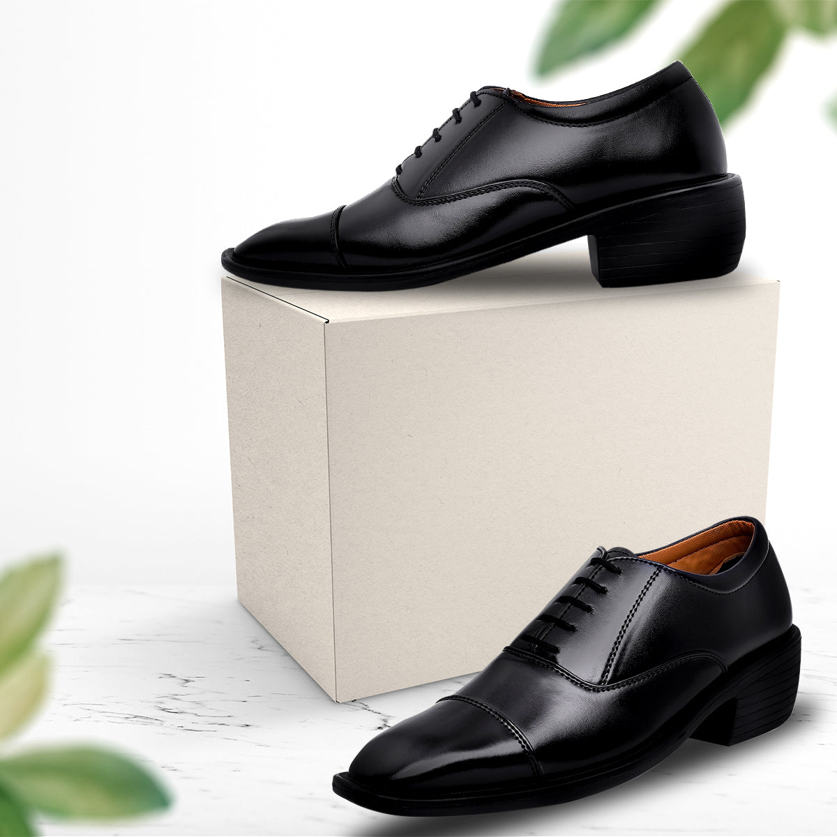Mens Height Increasing Formal Office Wear Lace Up Shoe