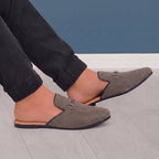 BAXXICO Mens Suede Material Latest Stylish Slip on Mules
