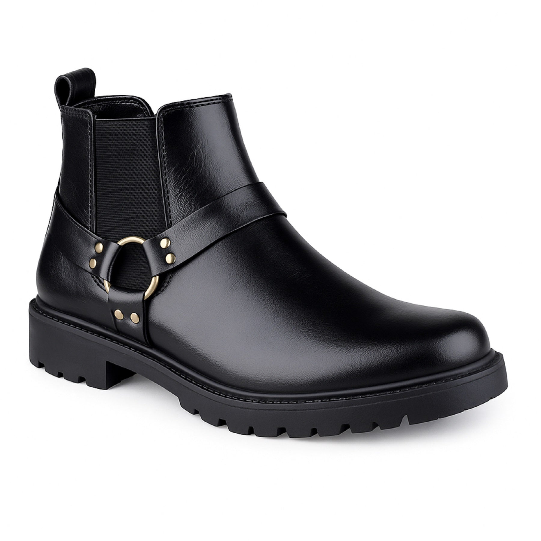 Baxxico Faux Vegan Leather Ultra Stylish Comfortable Slip on Chelsea Boots for Men