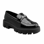 BAXXICO Premium Patent Vegan Buckle Slip ons for Men