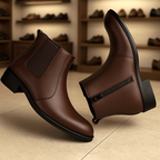 BAXXICO Mens Classic comfortable faux leather Boots