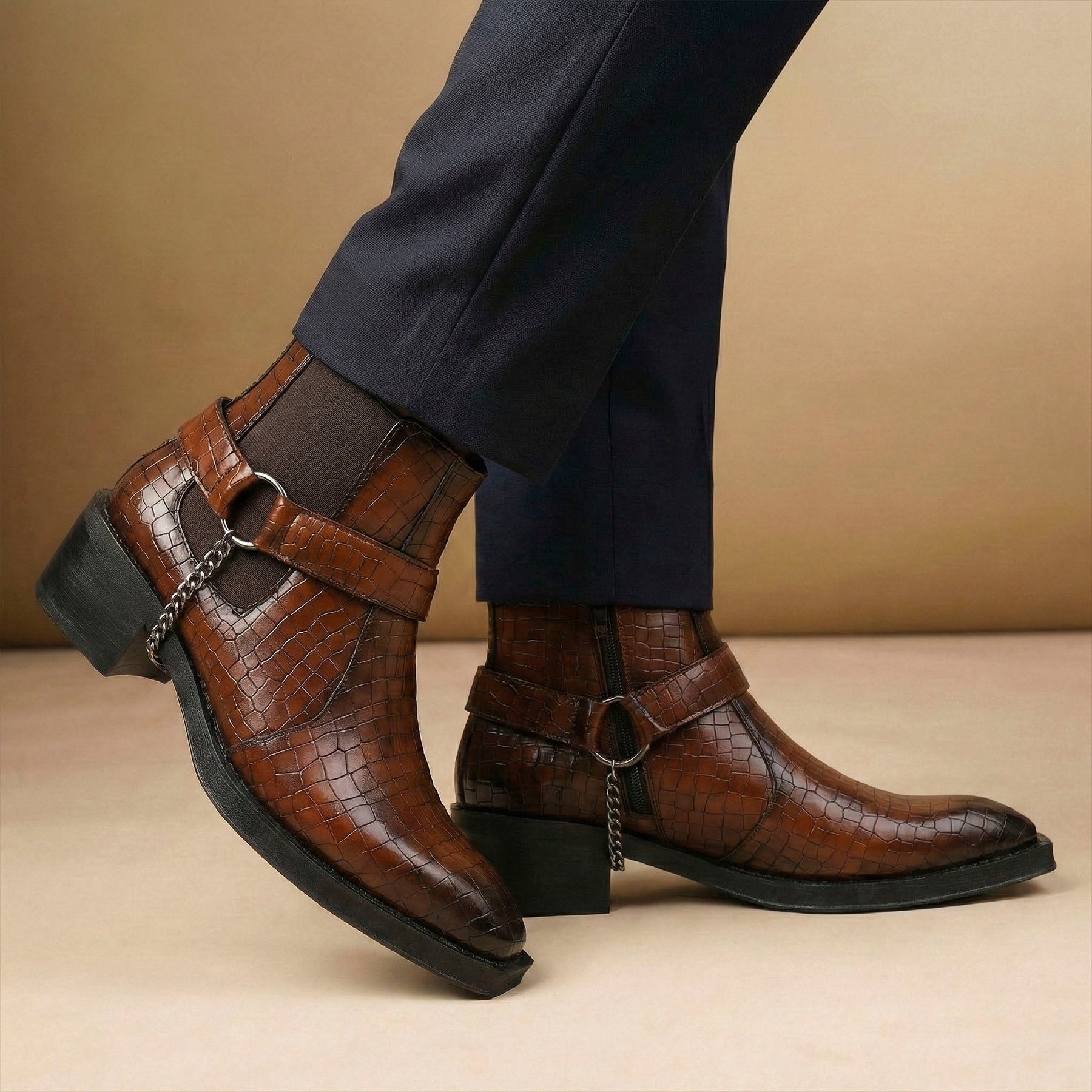 BAXXICO Mens HiddenLift Boots 5-6 CM Elevation