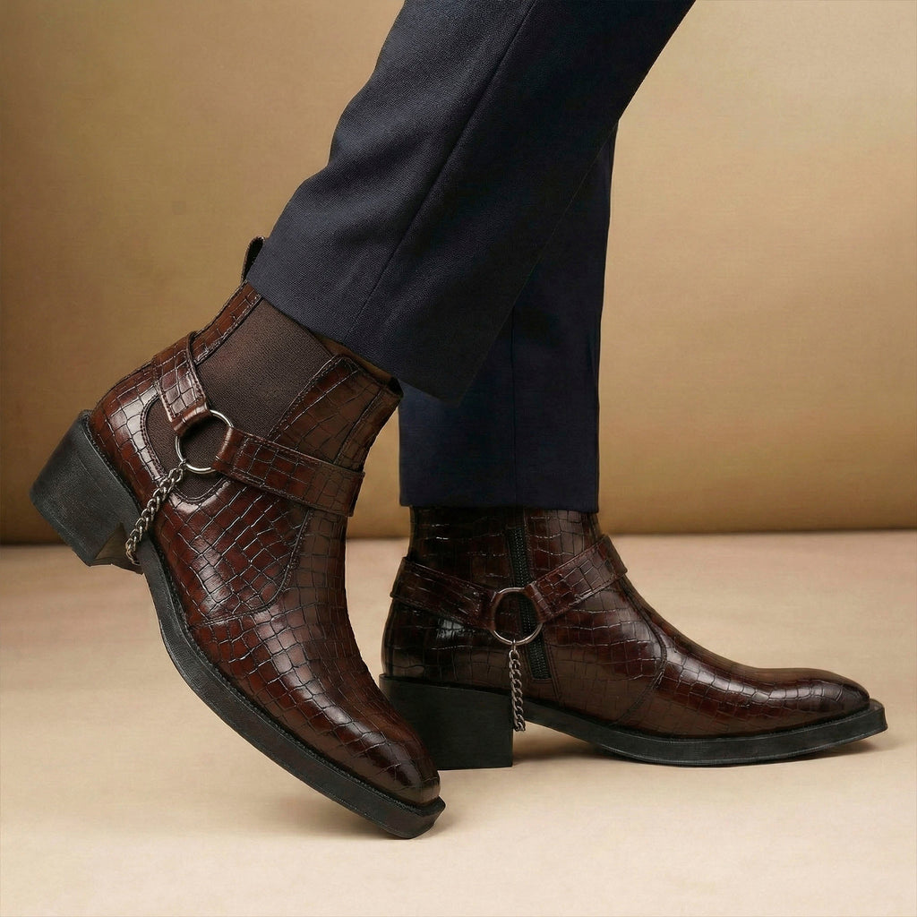 BAXXICO Mens HiddenLift Boots 5-6 CM Elevation