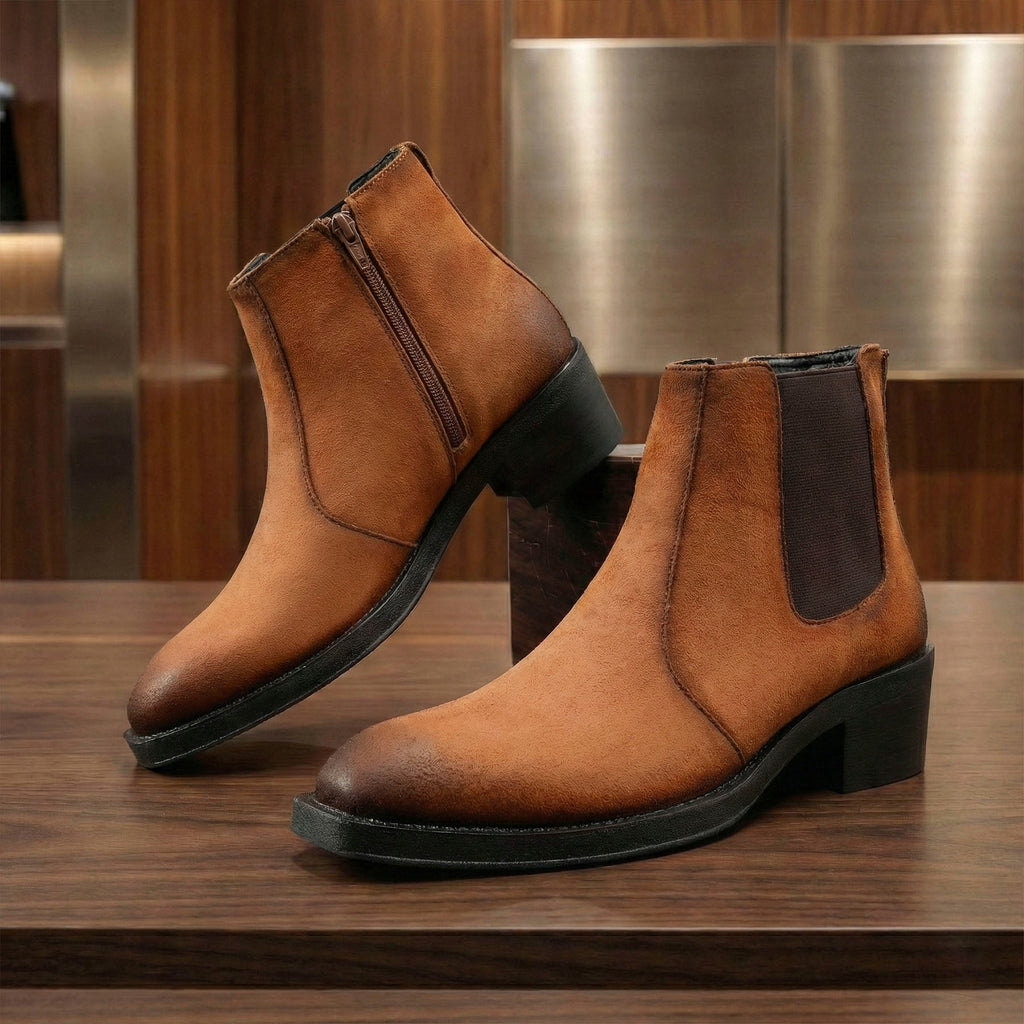 BAXXICO Mens 5–6 CM Invisible Height Boost Boots