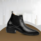 BAXXICO Faux Vegan Leather Chelsea Boots for Men