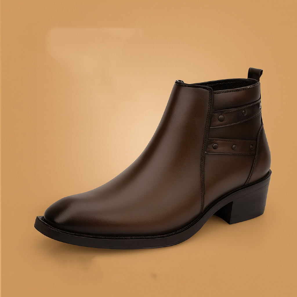 BAXXICO 2 Inch Height Lift Boots Stylish Elevator Footwear for Men