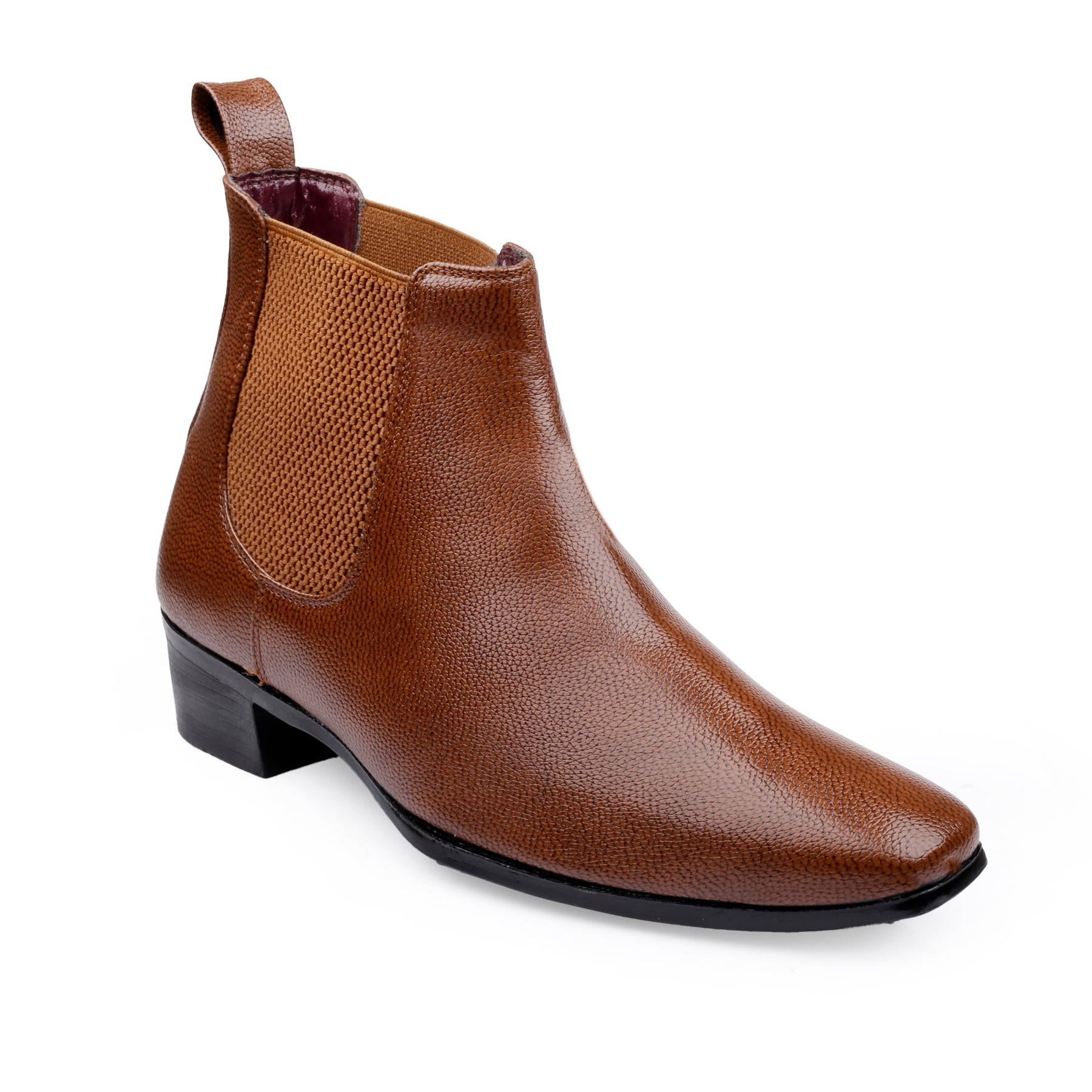 BAXXICO Mens Chelsea Boots with 2 Inches Heel Height Gain