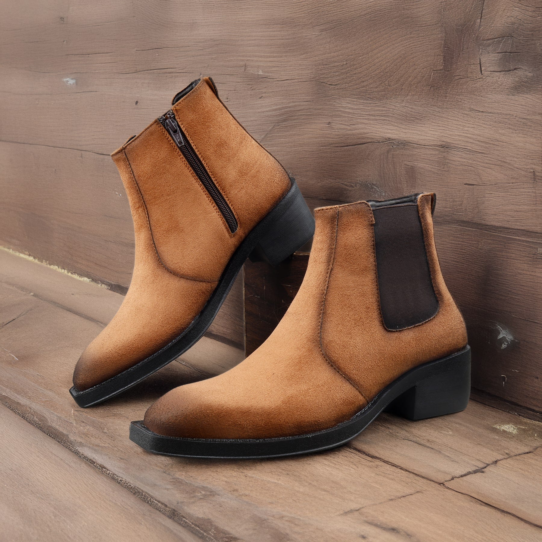BAXXICO Mens 5–6 CM Invisible Height Boost Boots