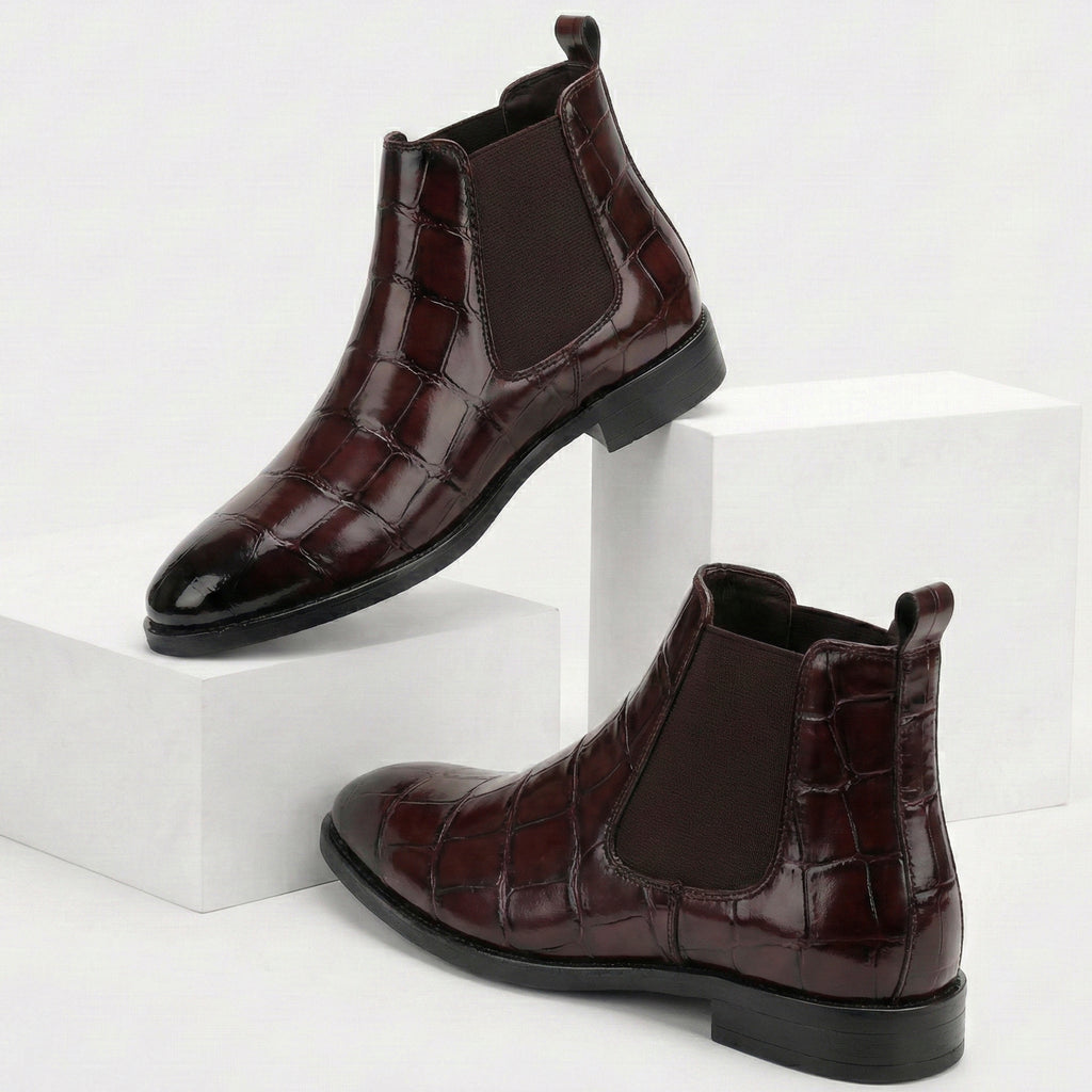 BAXXICO Mens Premium Vegan Leather Stylish Boots Durable Comfortable & Timeless Design