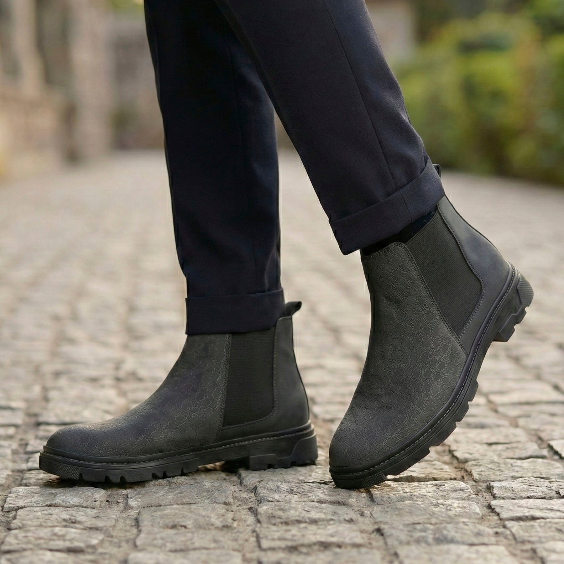 BAXXICO Classic Chelsea Boots for Men Durable & Comfortable Fit