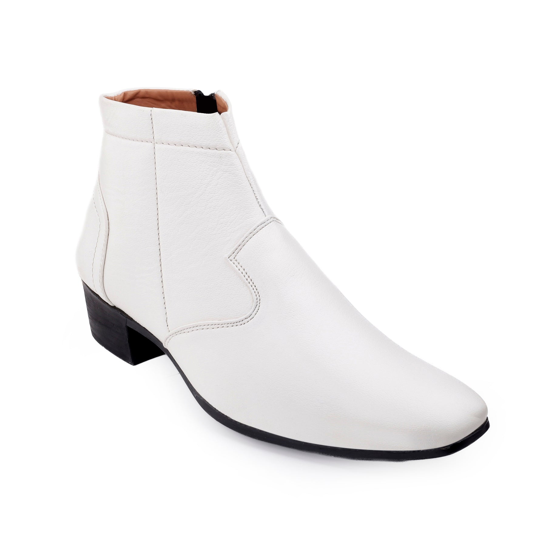 BAXXICO Height Increasing Formal Ankle Zipper Boots