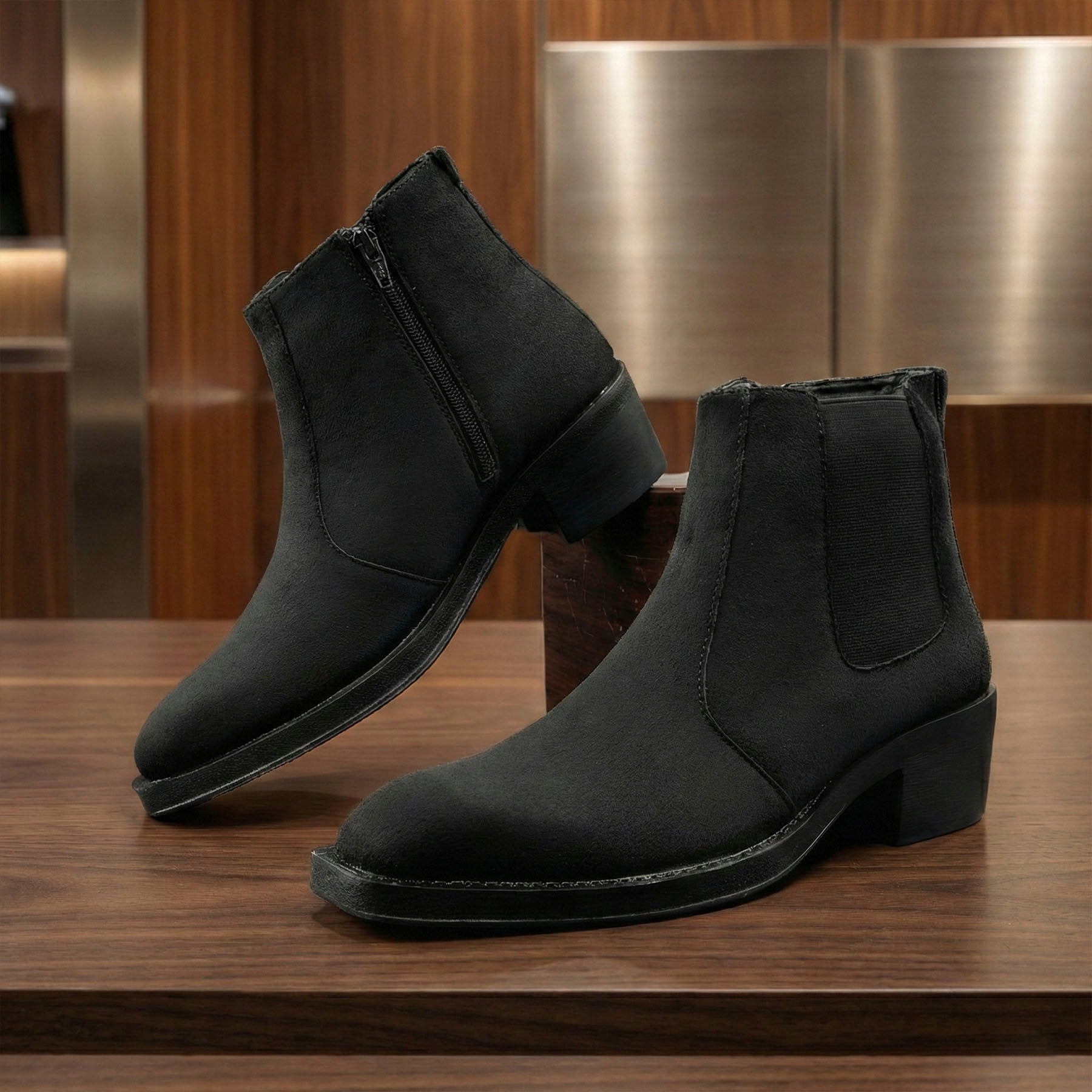 BAXXICO Mens 5–6 CM Invisible Height Boost Boots