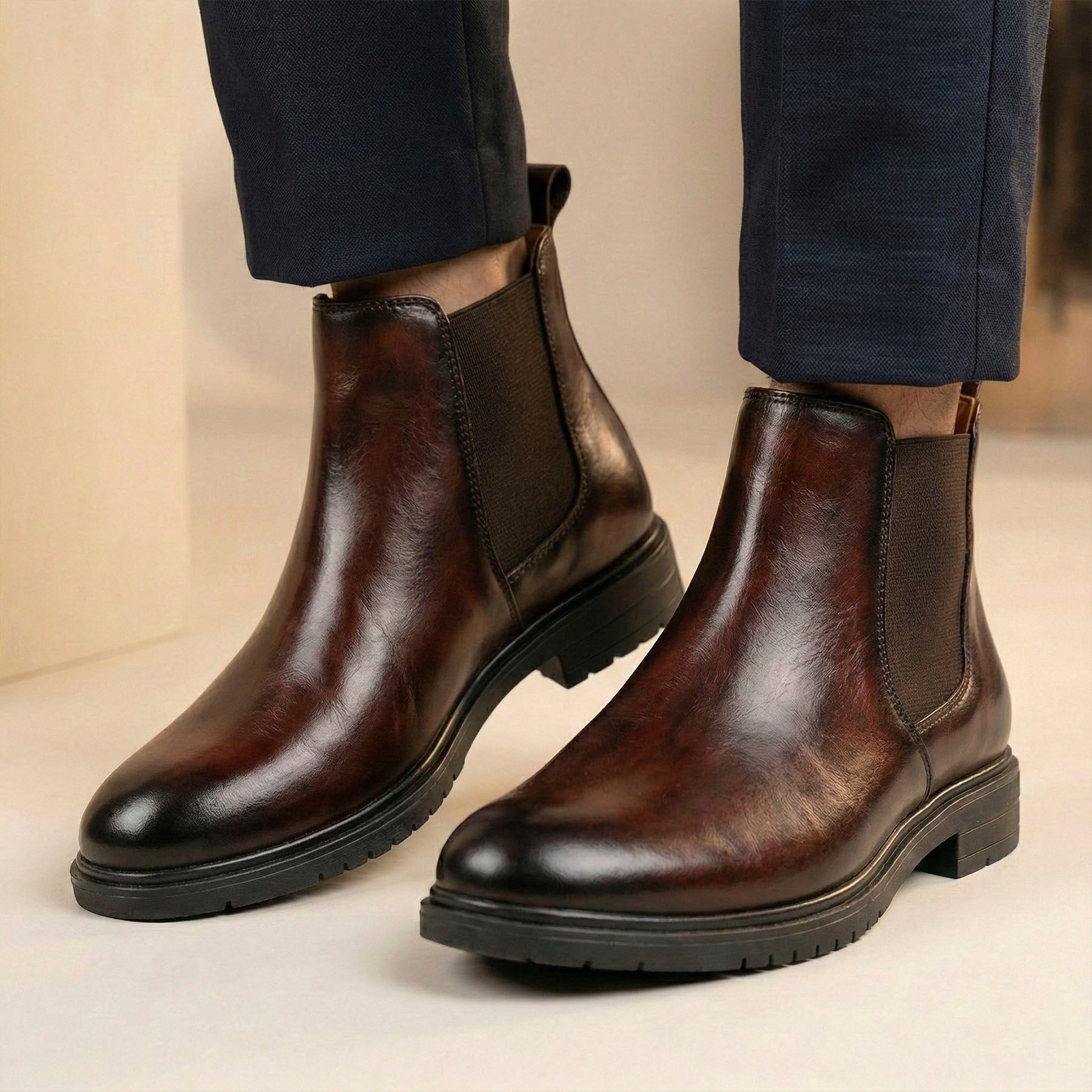Baxxico New Stylish Men Slip on Ankle Stylish Boots