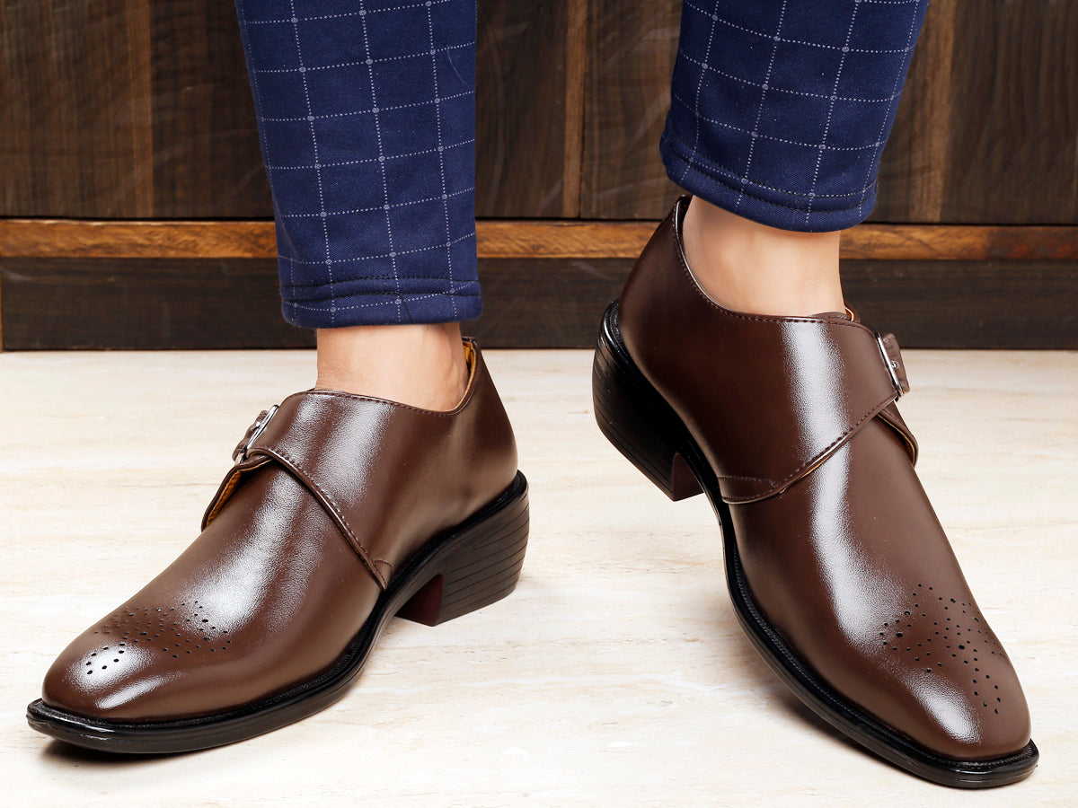 BAXXICO Height Increasing Monk Slip on For Men