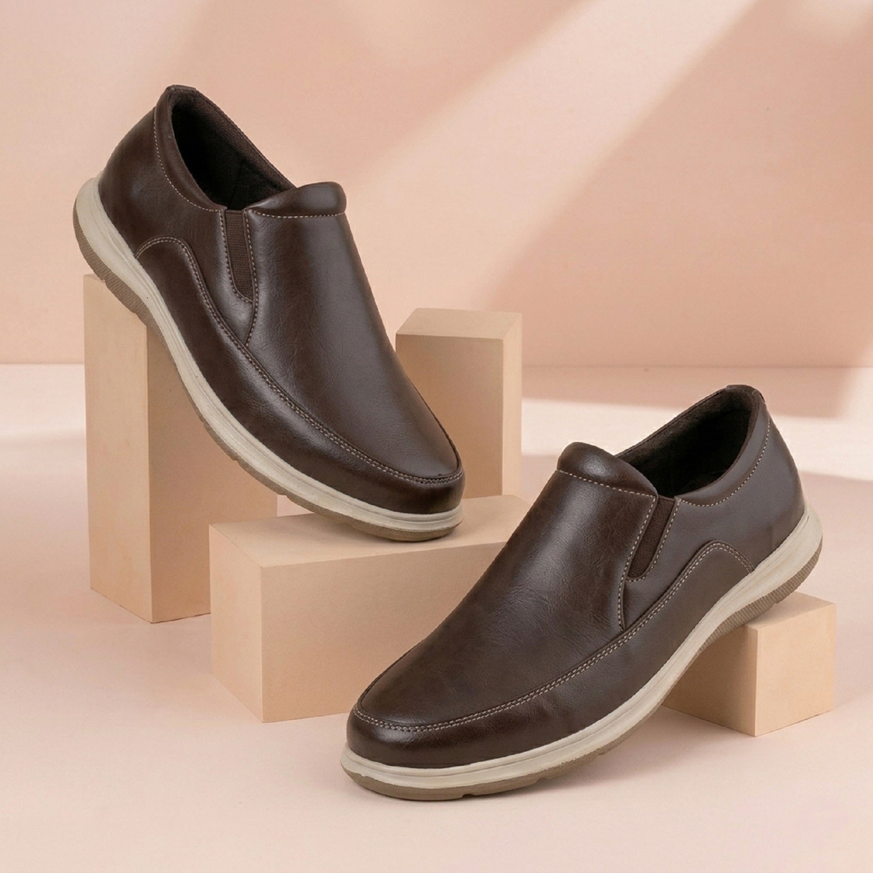 BAXXICO Mens Casual Slip On Shoes Durable Comfort for Office & Walking