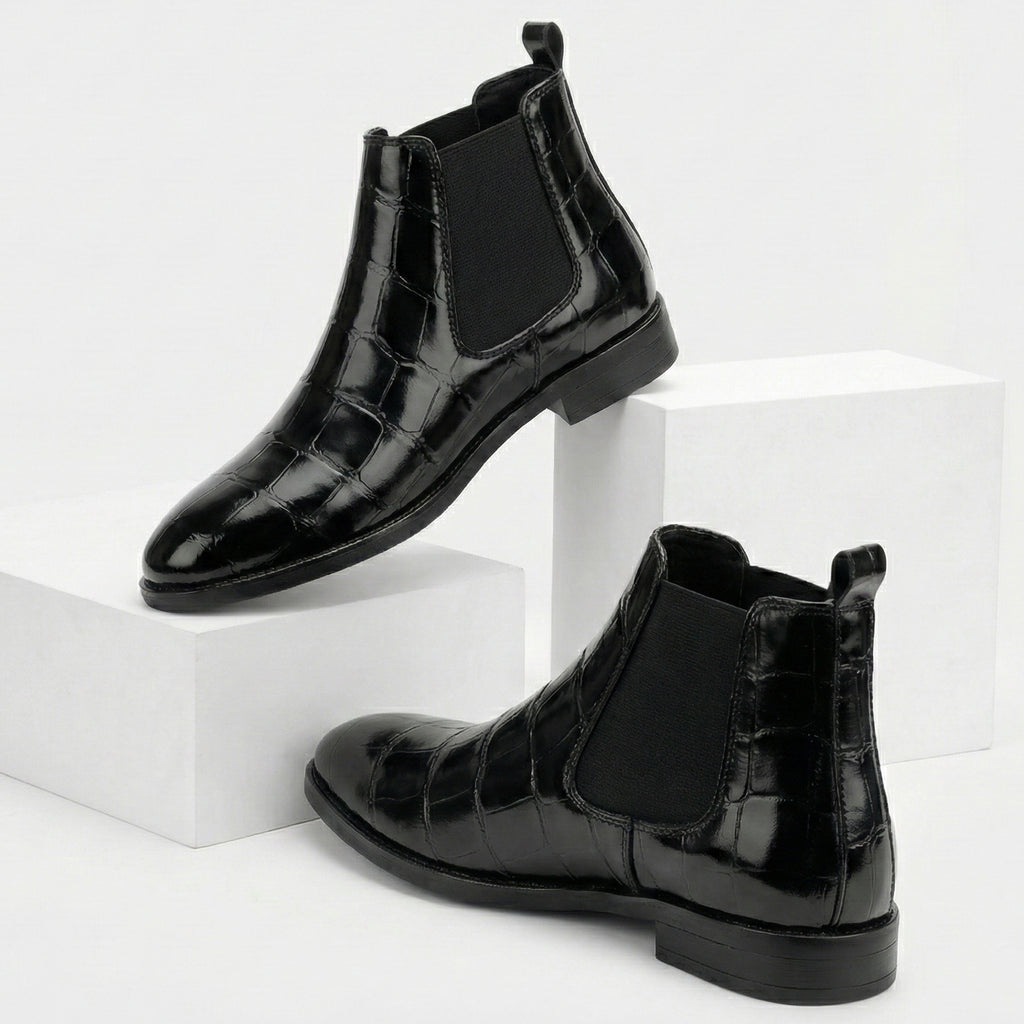 BAXXICO Mens Premium Vegan Leather Stylish Boots Durable Comfortable & Timeless Design