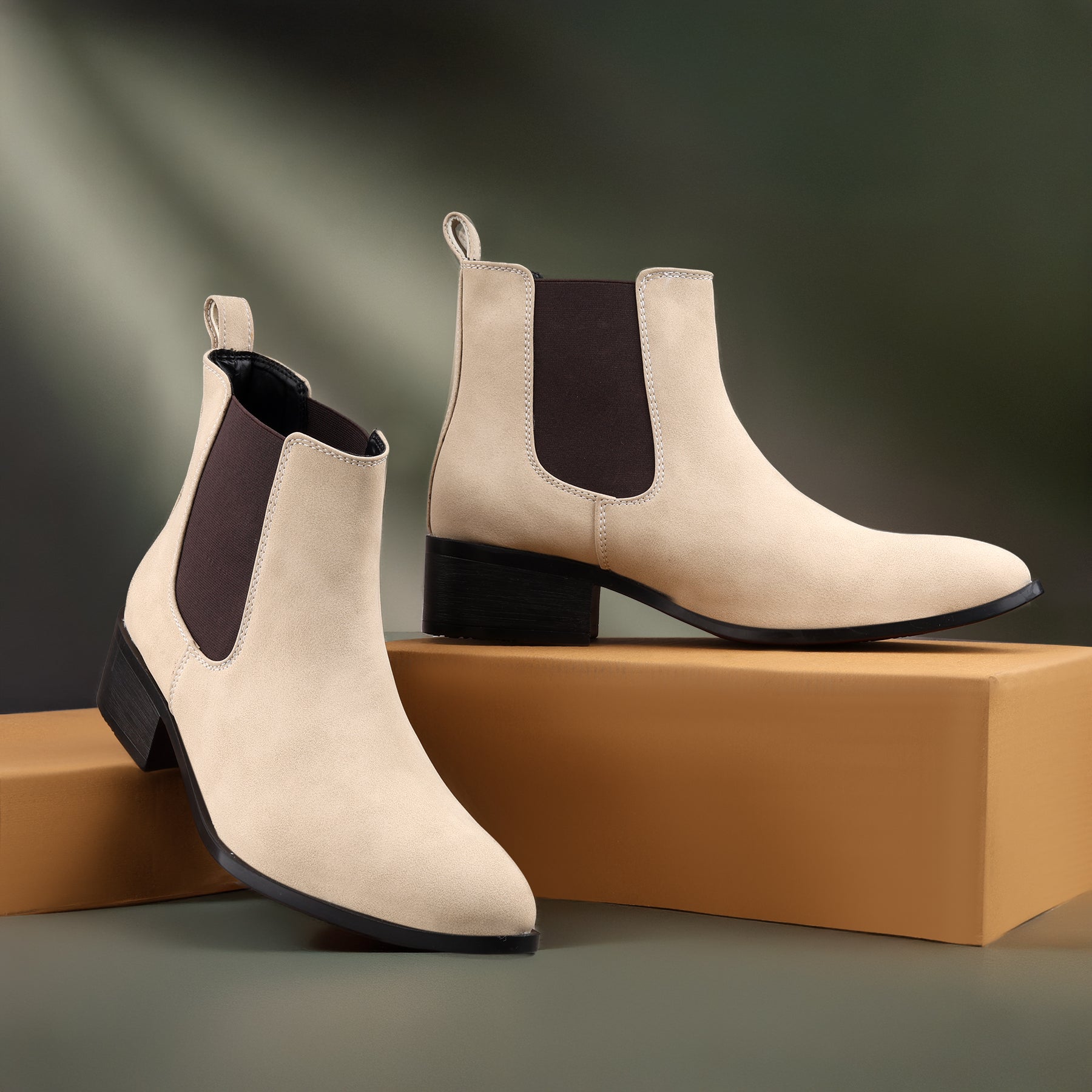 BAXXICO Smart Casual Mens Boots with 4.5cm Heel Height