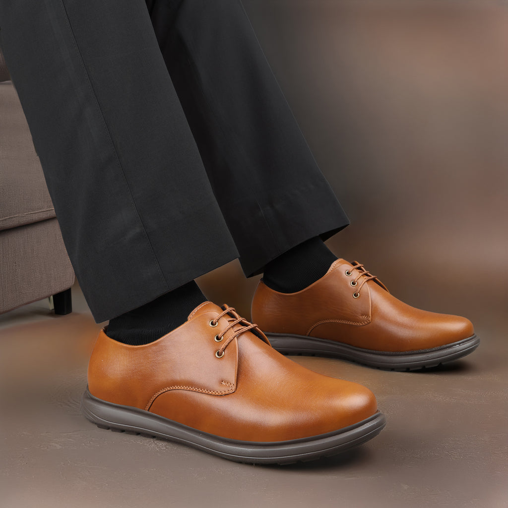 BAXXICO Modern Comfort Derby Shoes with Sleek Silhouette & Premium Everyday Wear