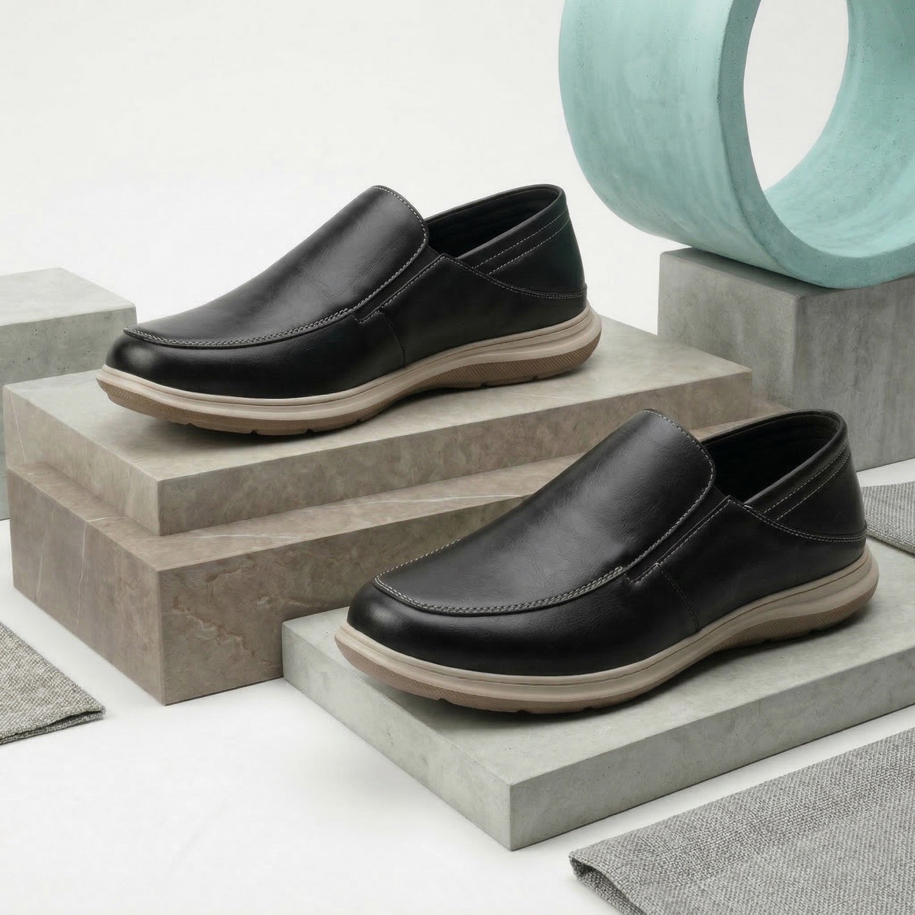 BAXXICO Mens Comfortable Slip On Shoes Versatile Office & Casual Wear