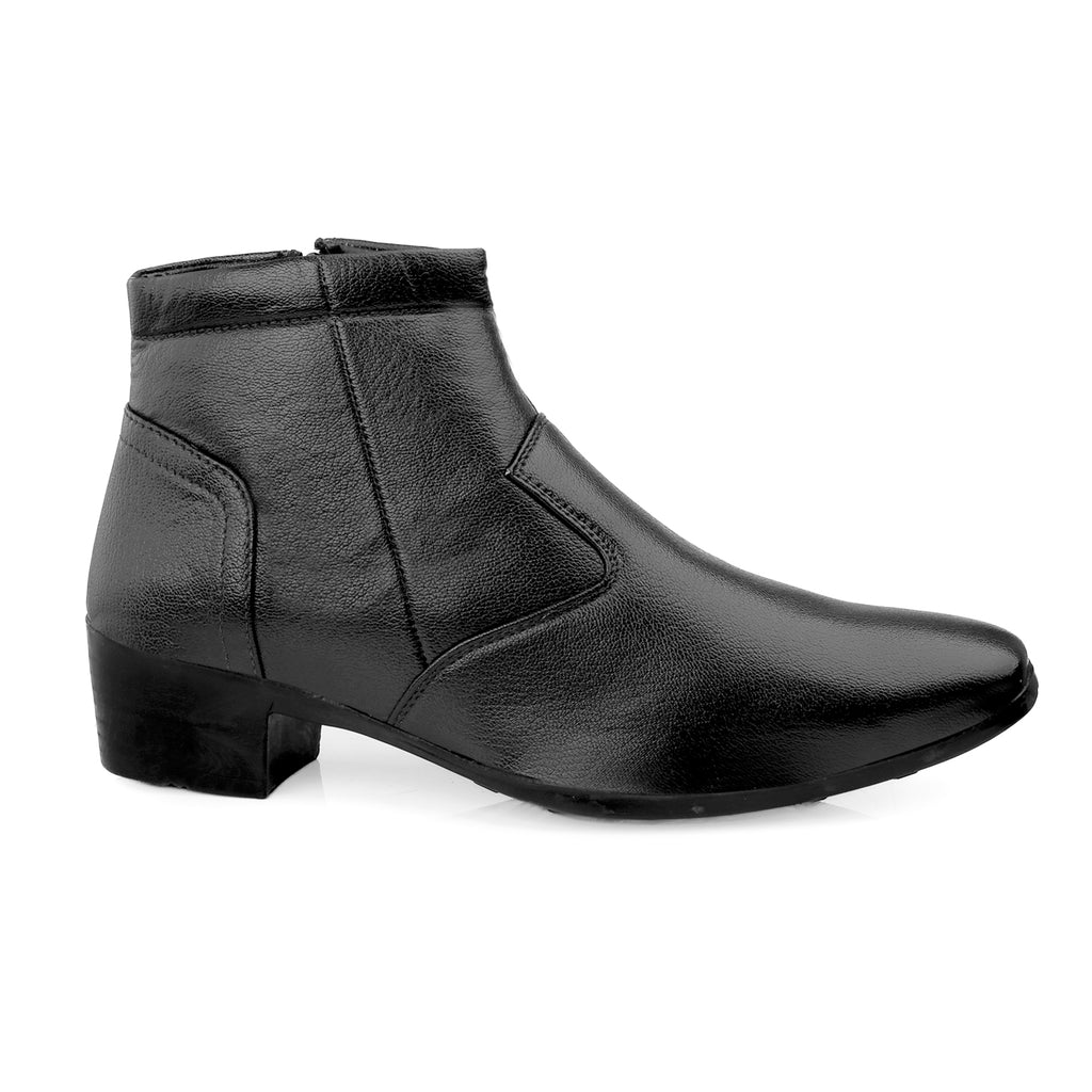 BAXXICO Height Increasing Formal Ankle Zipper Boots
