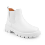 BAXXICO Faux Vegan Chelsea Ankle Slip on Boots for Men