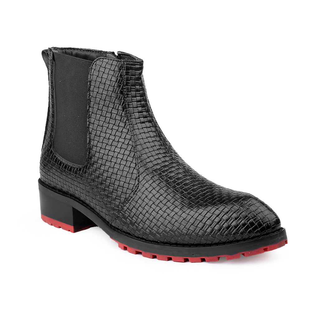 BAXXICO Stylish High Heel Boots with Premium Textured Designer Finish