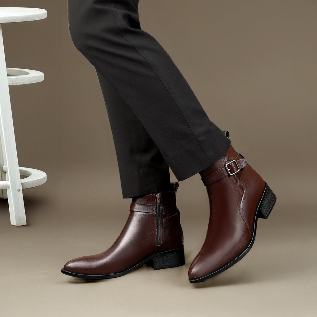 BAXXICO Mens Height Boost Boots for Formal & Casual Wear