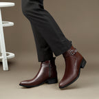 BAXXICO Mens comfortable faux leather boots for Formal and Casual Wear