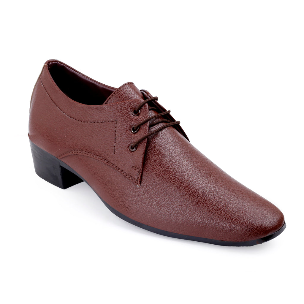 Mens Office Wear Height Increasing Derby Formal Shoes