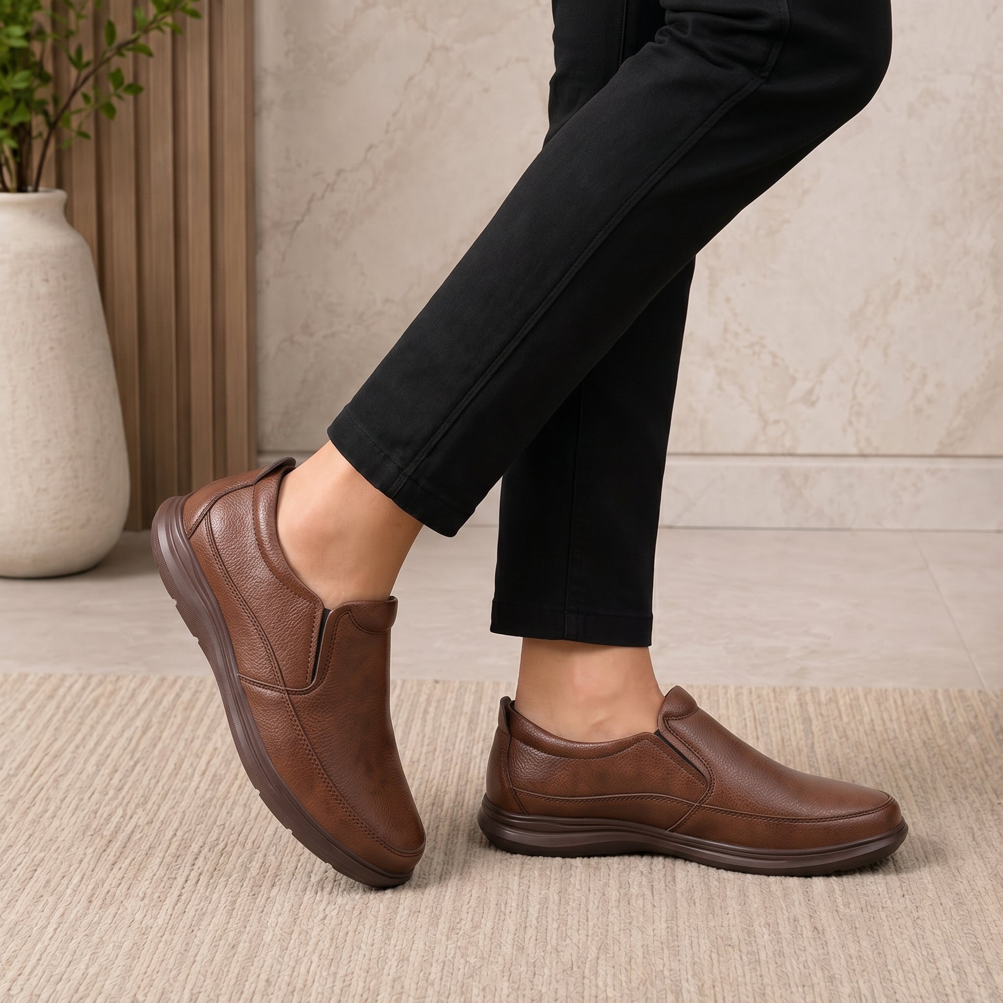 BAXXICO Mens Premium Comfort Slip On Shoes