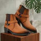 BAXXICO Mens comfortable faux leather boots