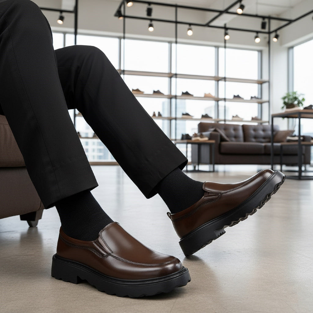 BAXXICO Mens Casual Formal Slip On Shoes Smart & Sophisticated Look