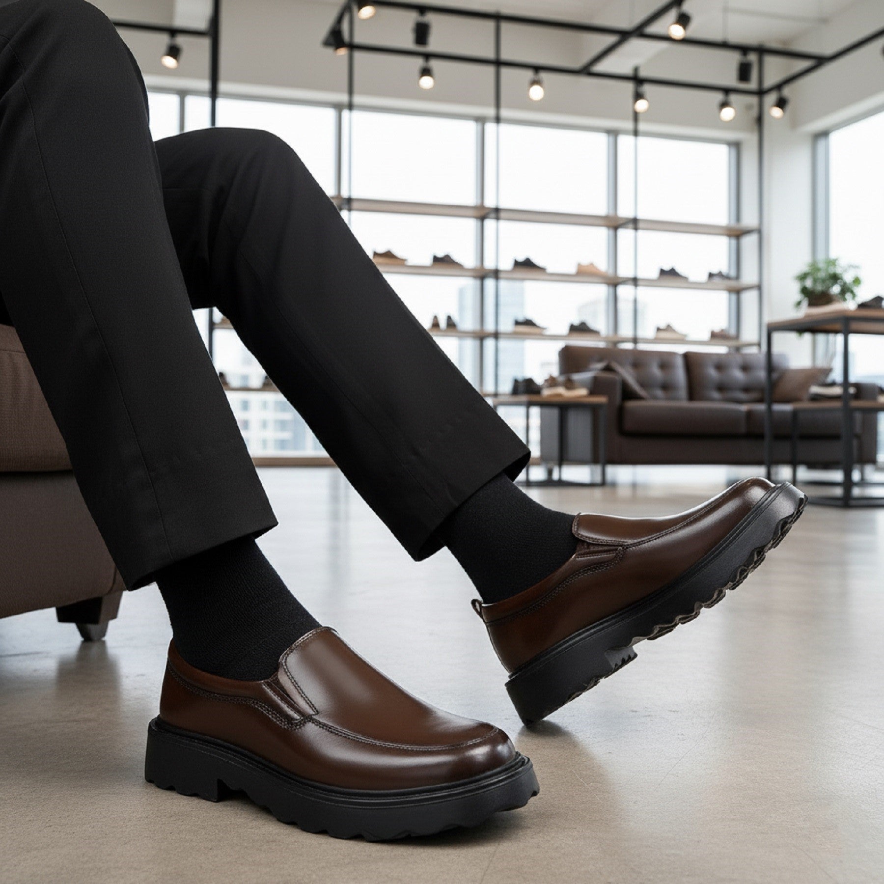 BAXXICO Mens Casual Formal Slip On Shoes Smart & Sophisticated Look