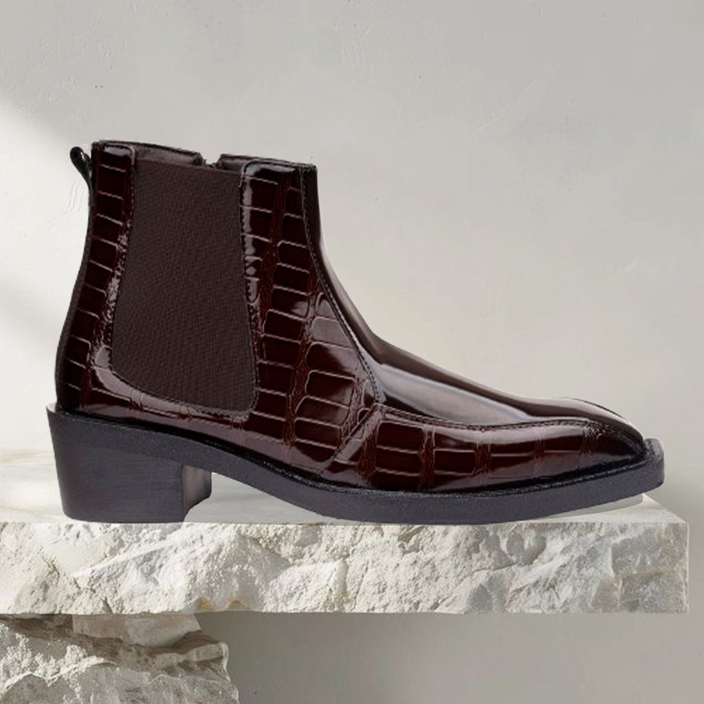 BAXXICO Mens Elevator Boots for Extra 2 Inches Height