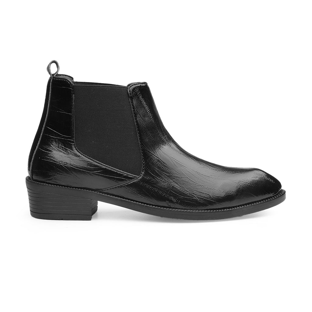 BAXXICO Mens Elevator Chelsea Boots Increase Height with Premium Style