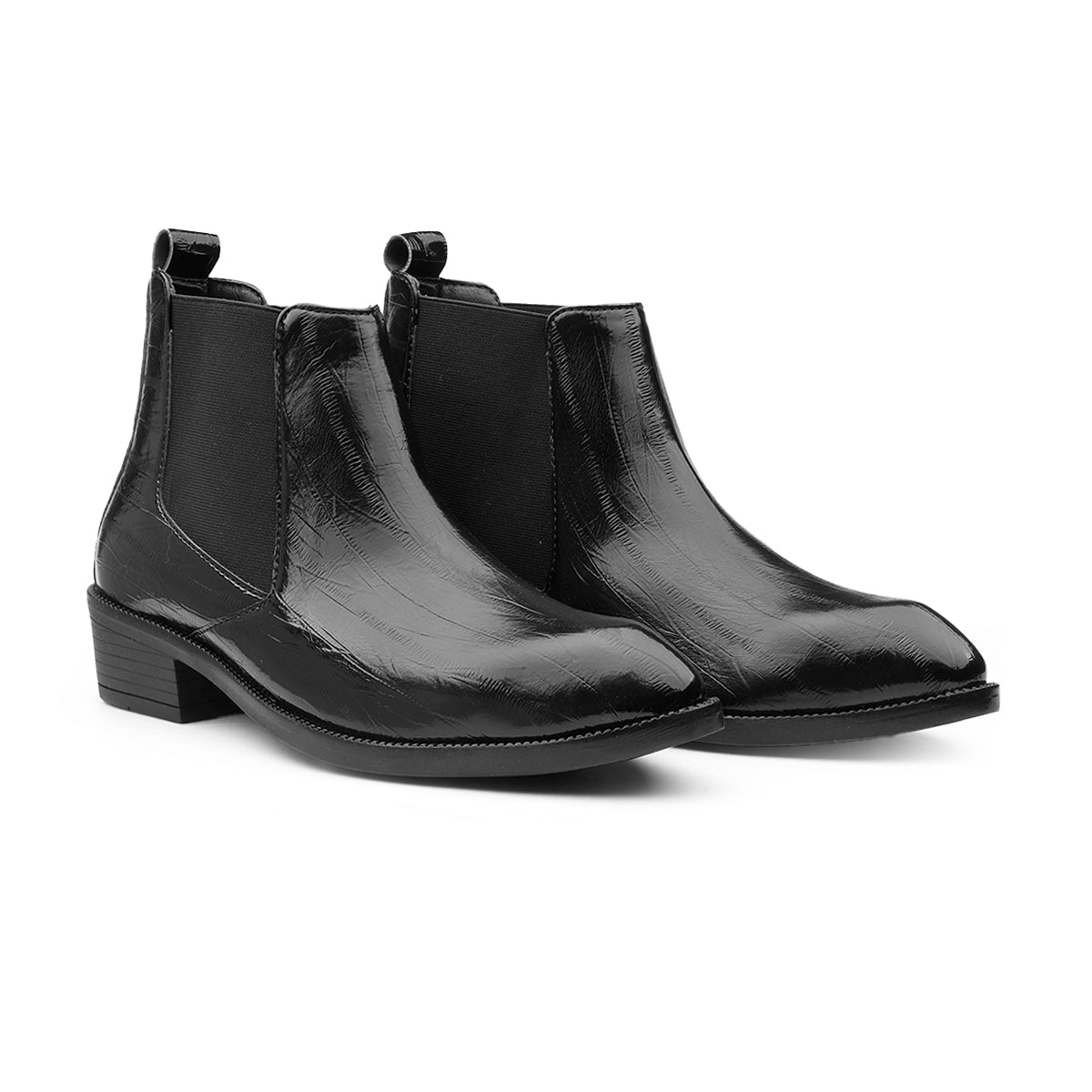 BAXXICO Mens Elevator Chelsea Boots Increase Height with Premium Style