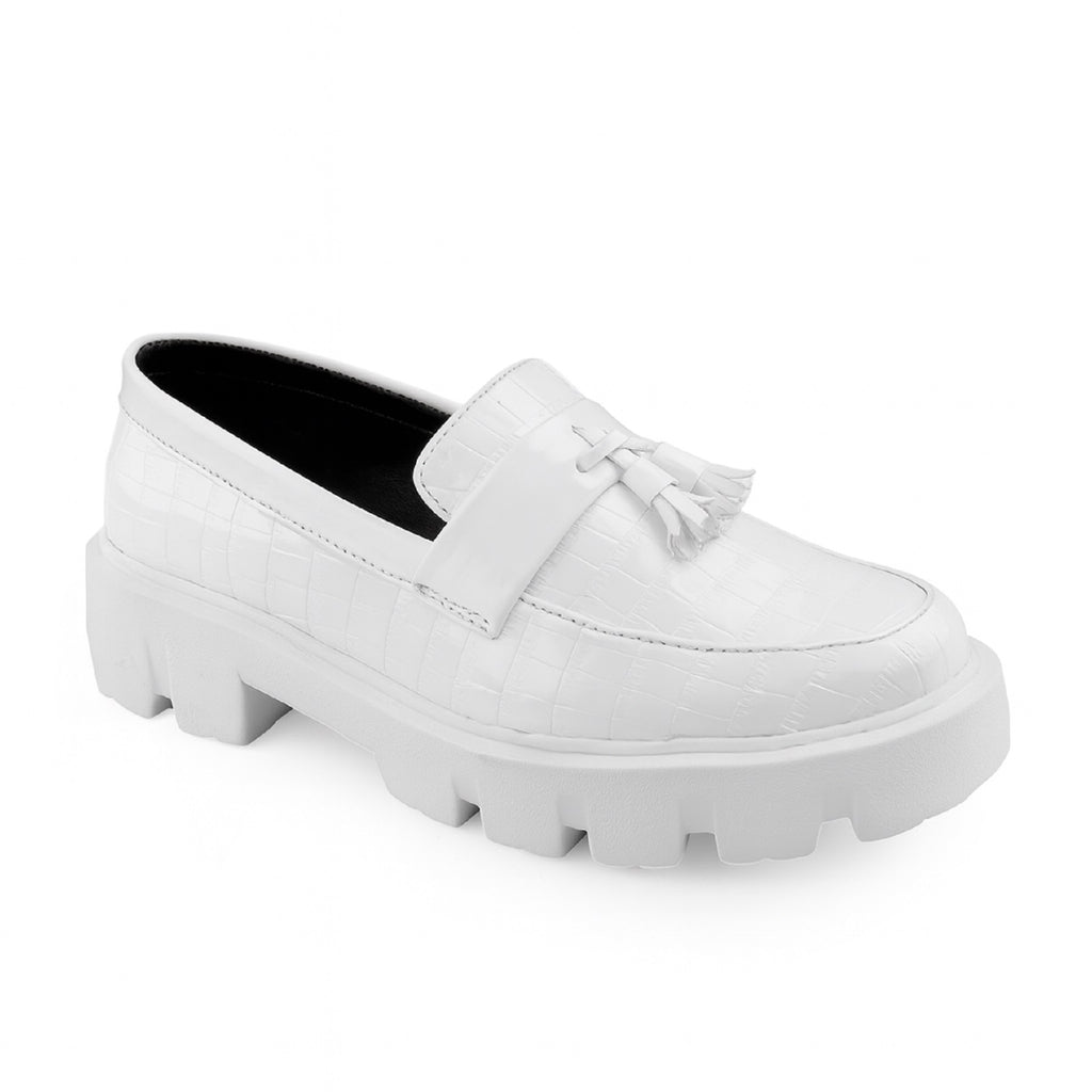 Baxxico Premium Patent Vegan Tassel Slip ons for Men