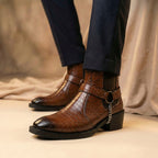 BAXXICO Mens comfortable faux leather Stylish boots