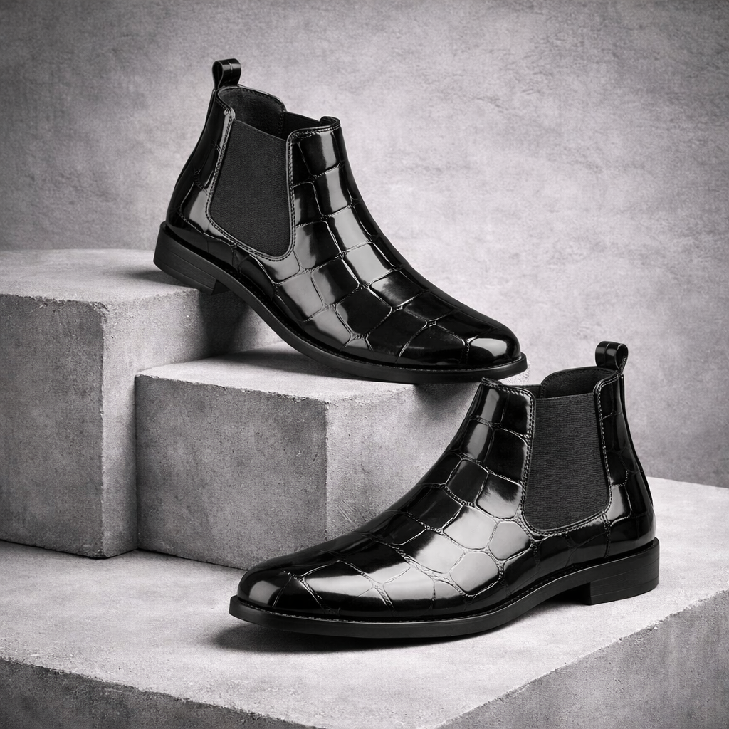 BAXXICO Mens Premium Vegan Leather Stylish Boots Durable Comfortable & Timeless Design