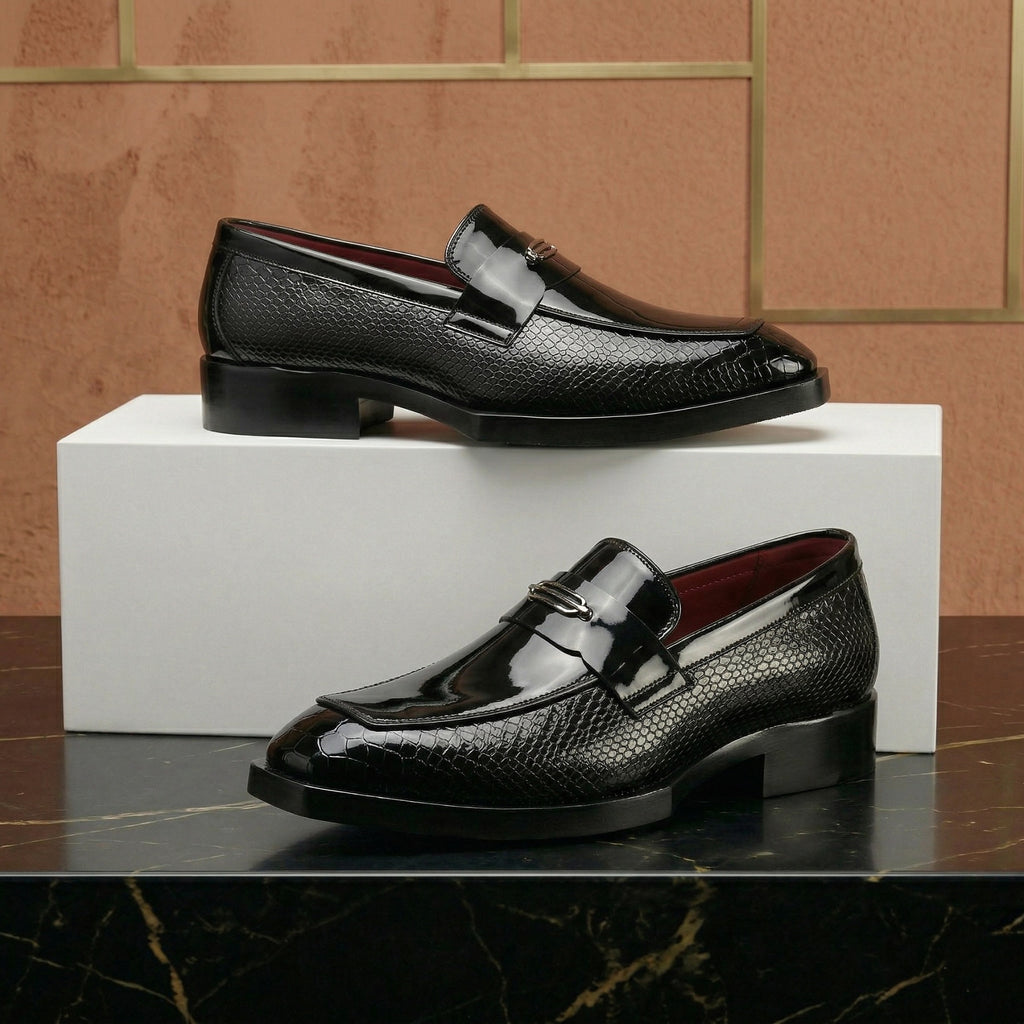 BAXXICO Luxury Party Wear Shoes with Elevated Heel Design for Men