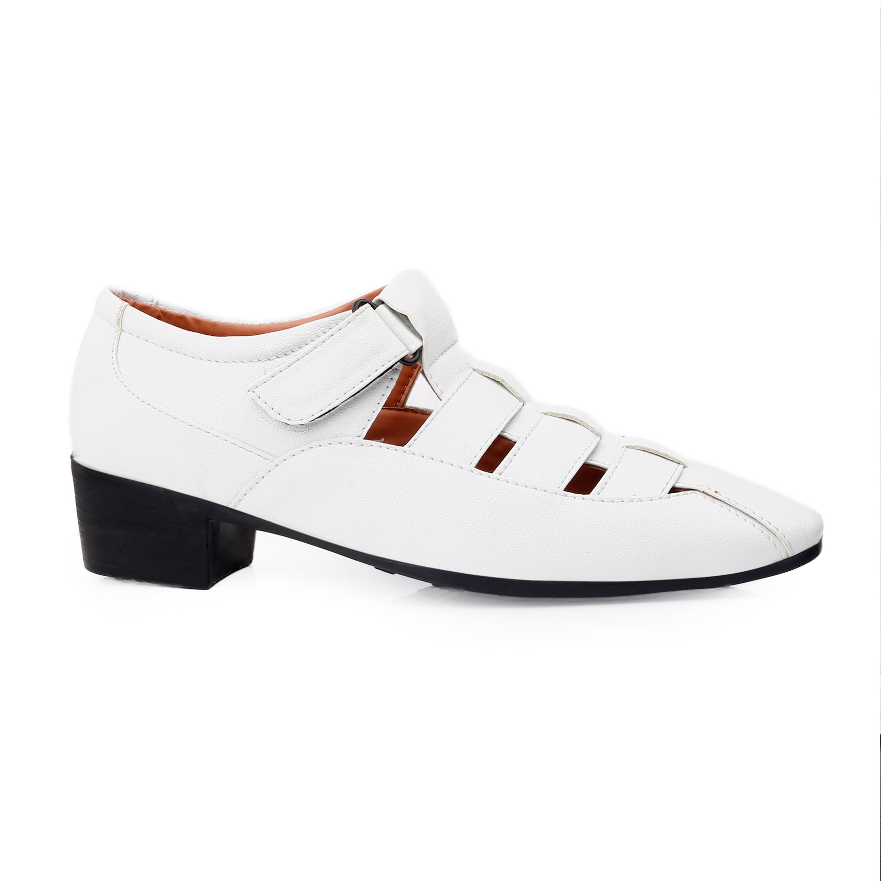 BAXXICO Mens Height Increasing Formal Roman Sandals