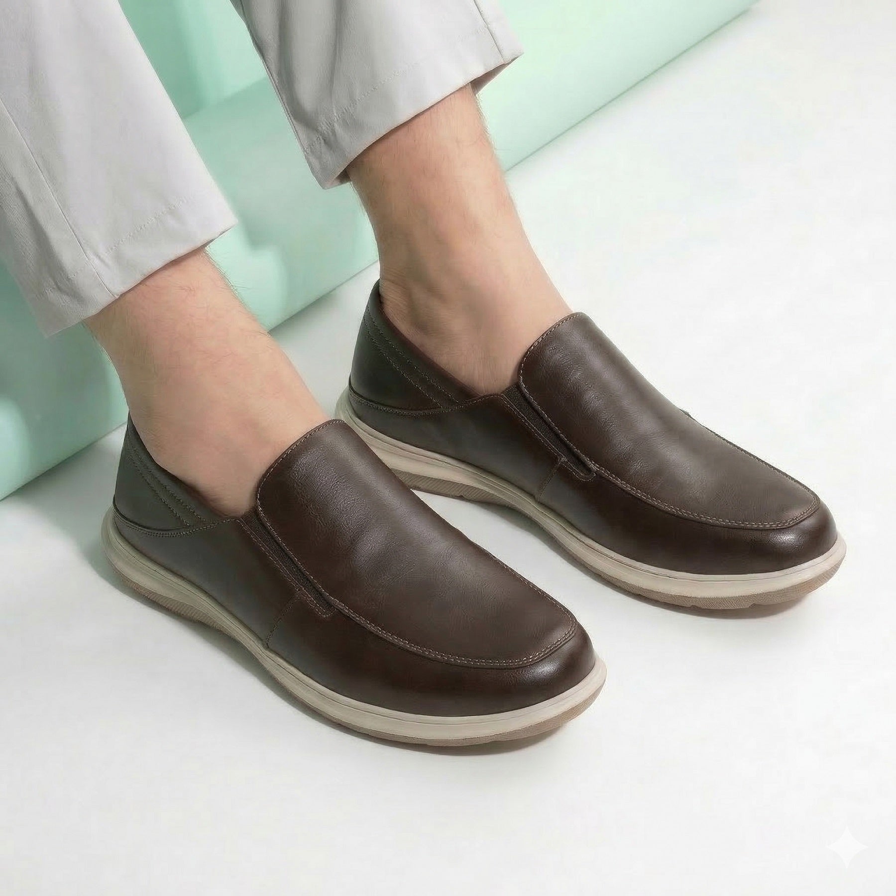 BAXXICO Mens Comfortable Slip On Shoes Versatile Office & Casual Wear
