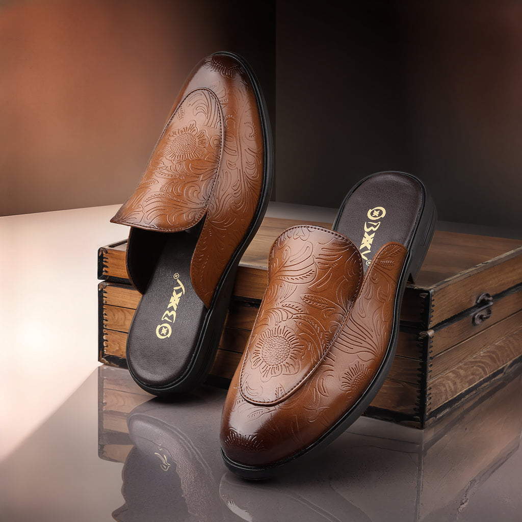 BAXXICO Luxury Slip On Mule Shoes Crafted for Bold Modern Fashion
